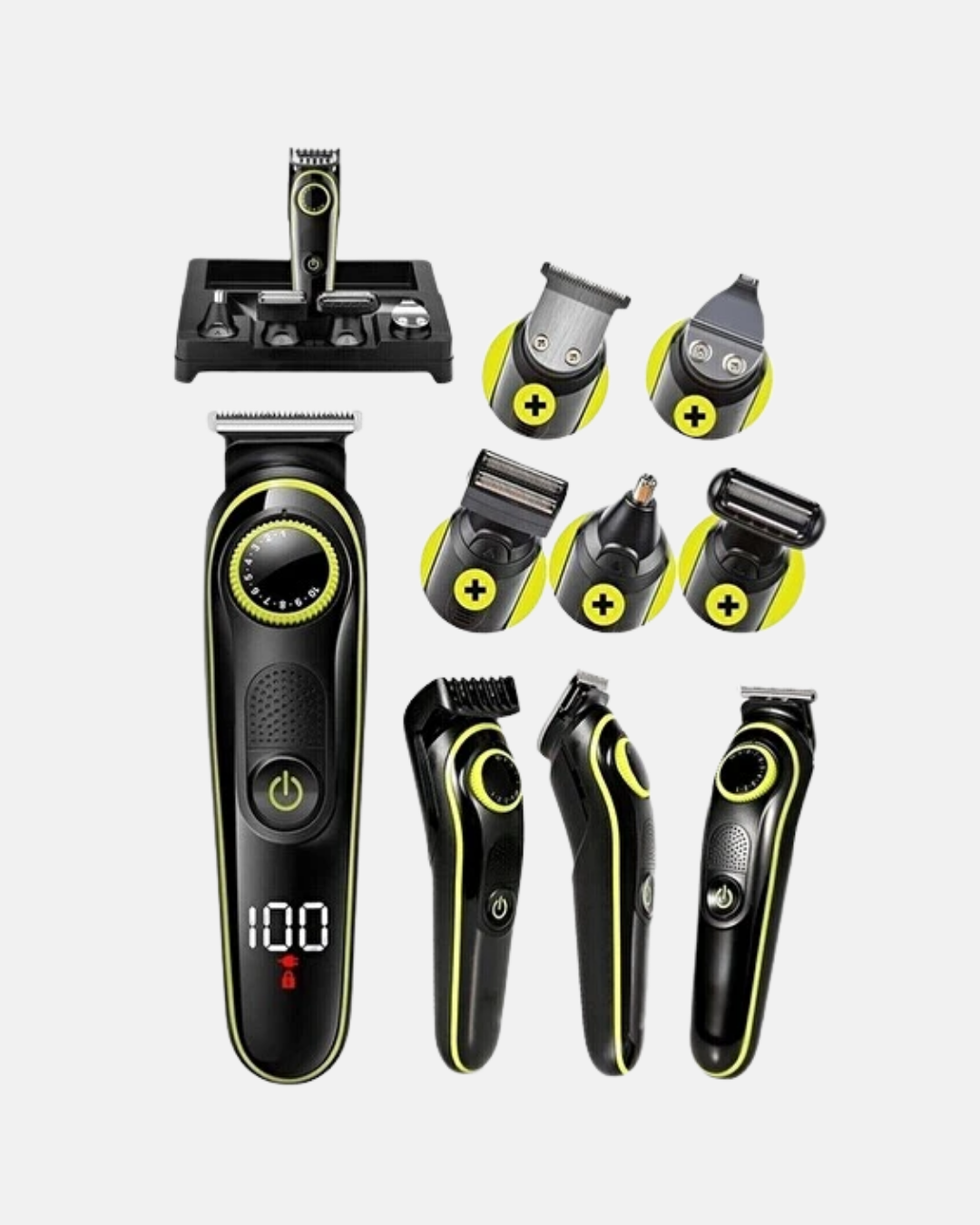 5’i 1 Arada Şarjlı Erkek Bakım Seti LED Göstergeli ve Suya Dayanıklı - Görsel 2