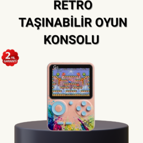 500 Klasik Oyunlu Retro Oyun Konsolu Taşınabilir ve TV Bağlantılı