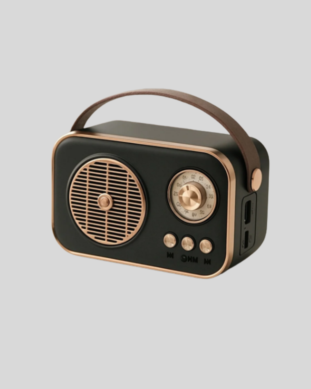 Retro Tarz Kablosuz Radyo – Bluetooth USB ve TF Kart Girişli - Görsel 4