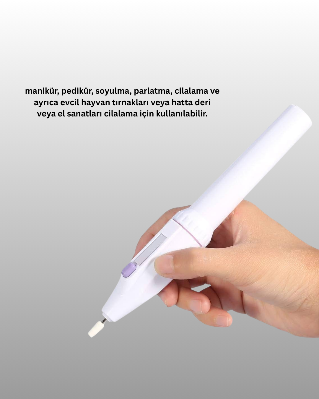 Profesyonel Elektrikli Tırnak Bakım Matkap Seti – Düşük Gürültü ve Taşınabilir Tasarım - Görsel 4