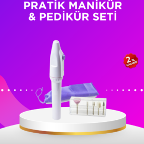 Elektrikli Manikür ve Pedikür Matkap Seti – Ayarlanabilir Hız Ergonomik ve Sessiz
