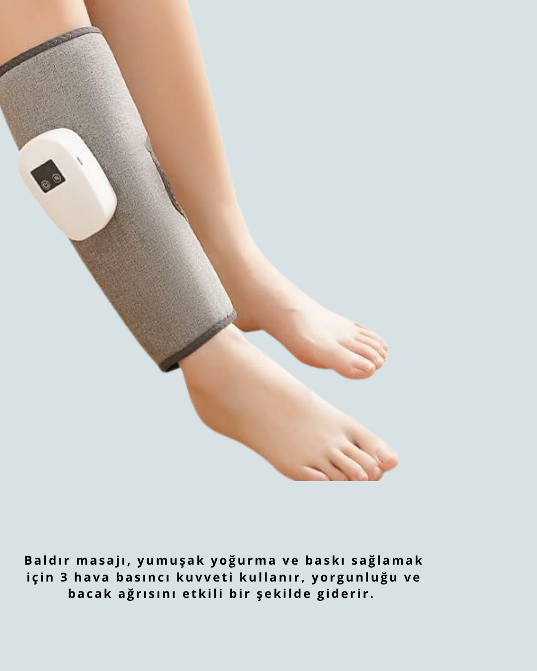 3 Kademeli Hava Basınçlı Isıtmalı Baldır Masaj Aleti – Titreşimli ve Kablosuz Kullanım - Görsel 5