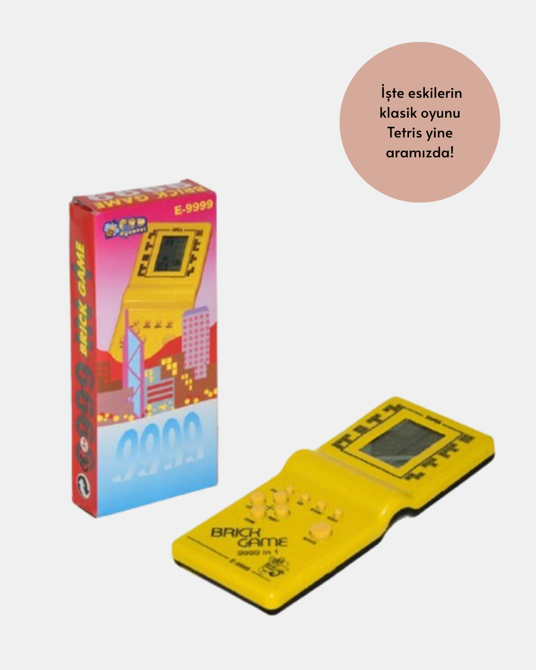 Retro Tetris El Aterisi – Pil ile Çalışan Taşınabilir Mini Oyun Konsolu - Görsel 2