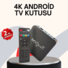 4K Android TV Box – Akıllı Medya Oynatıcı 2GB RAM 16GB Hafıza Wi-Fi Destekli