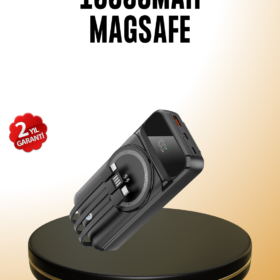 15W Kablosuz Hızlı Şarjlı 10000 mAh Powerbank – Taşınabilir LED Göstergeli