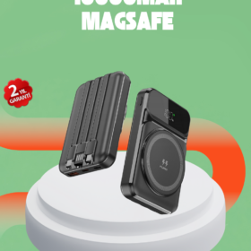 10000 mAh Kablosuz Hızlı Şarj Destekli Powerbank – 15W PD20W Type-C Girişli