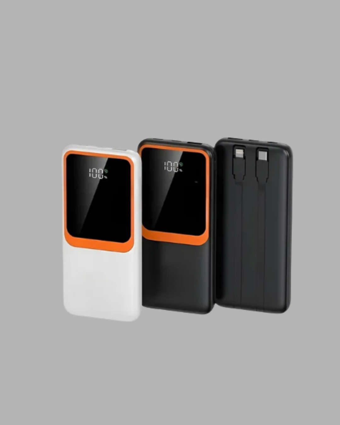 Powerbank 10000 mAh – Çift USB Çıkışlı Type-C Girişli Şık Beyaz Tasarım - Görsel 3