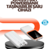 Taşınabilir 10000 mAh Powerbank – Dijital Göstergeli Type-C ve USB Çıkışlı