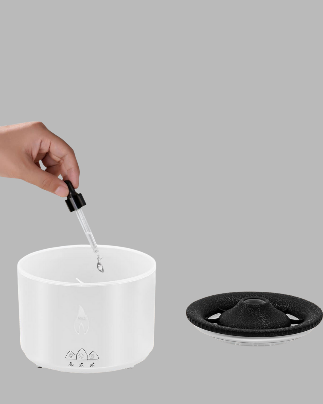 3D Alev Işıklı Aromaterapi Makinesi – 360 ml Su Kapasiteli Sessiz Difüzör - Görsel 2