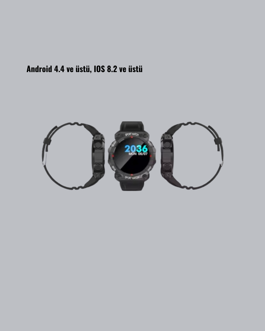 Spor Akıllı Saat – Nabız Ölçer Adım Sayar ve Hareketsizlik Hatırlatıcılı - Görsel 3