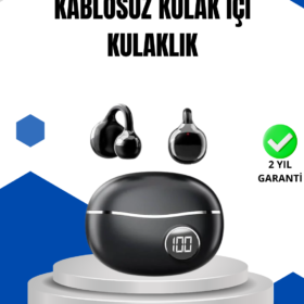 Bluetooth 5.4 Kablosuz Kulaklık – Açık Kulak Güvenli Tasarım ve Hızlı Şarj Özelliği