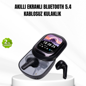 Bluetooth 5.4 Kulaklık – Gürültü Engelleme ve Akıllı Ekranlı Şarj Kutusu