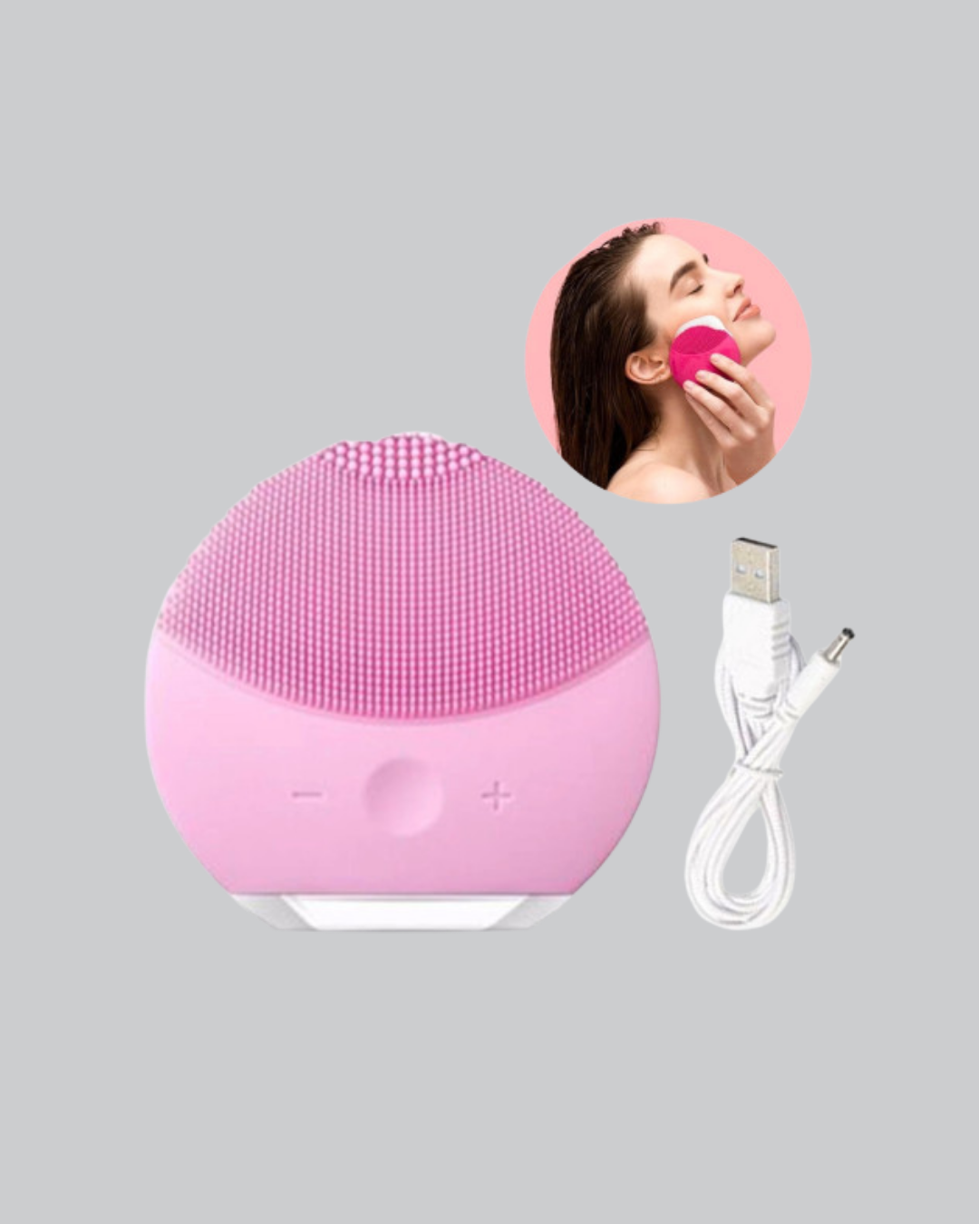 Taşınabilir Silikon Masaj Aleti – Derin Temizlik Yüz ve El Kullanımına Uygun - Görsel 2