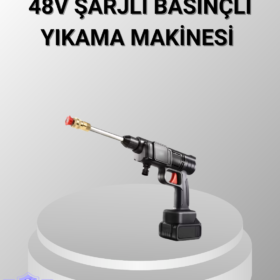 48V Kablosuz Yıkama Makinesi – 2 Pil Köpük Tankı ve Ayarlanabilir