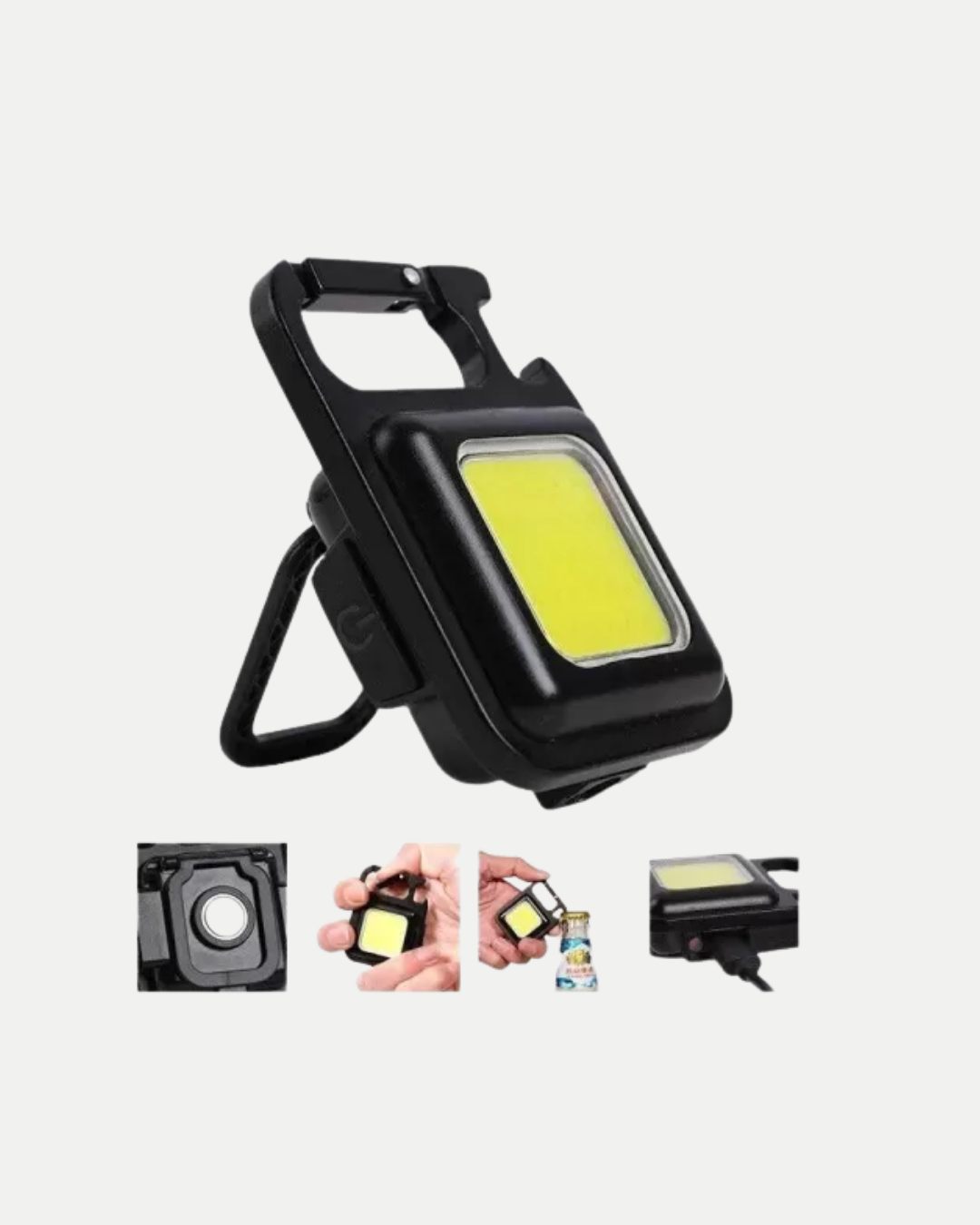 LED Mini Anahtarlık Fener – 1000 Lümen Güçlü Işık ve USB Type-C Şarjlı - Görsel 2