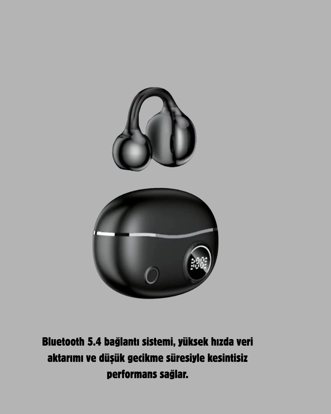 Açık Kulak Bluetooth Kulaklık 5.4 APTX Destekli Ergonomik Tasarım - Görsel 3