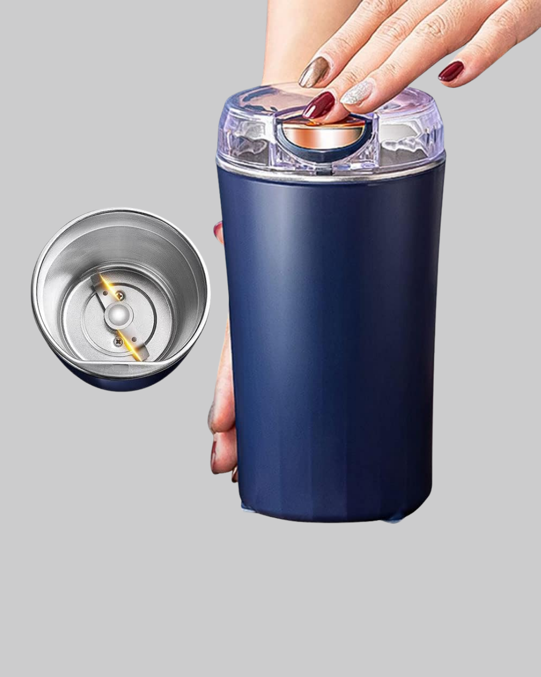 Kahve ve Baharat Öğütücü Otomatik Mekanizmalı Dayanıklı Çelik - Görsel 4