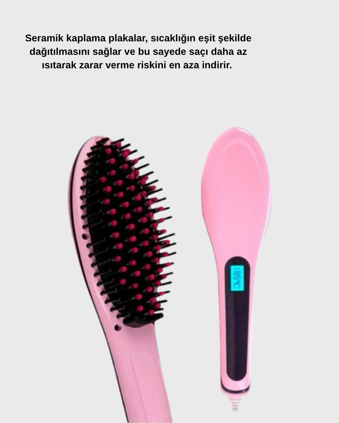 Dijital Ekranlı Saç Düzleştirici İyon Teknolojili 80-230°C Ayarlı - Görsel 5