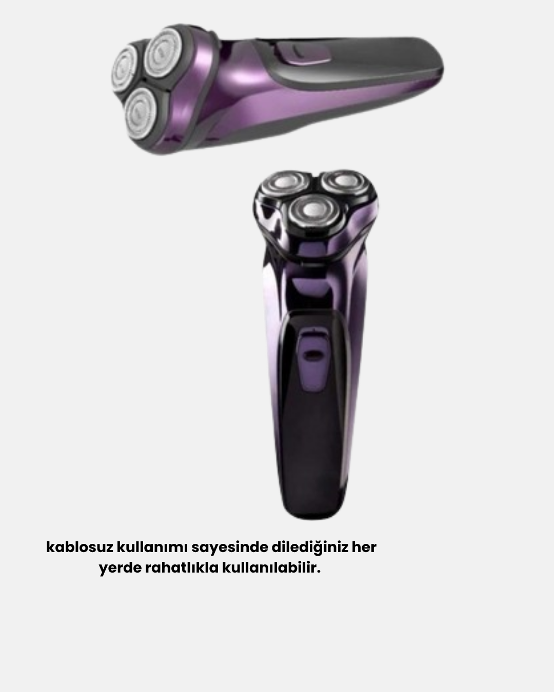 Kompakt Şarjlı Saç Sakal Tıraş Makinesi Kuru Kullanım Özellikli - Görsel 3