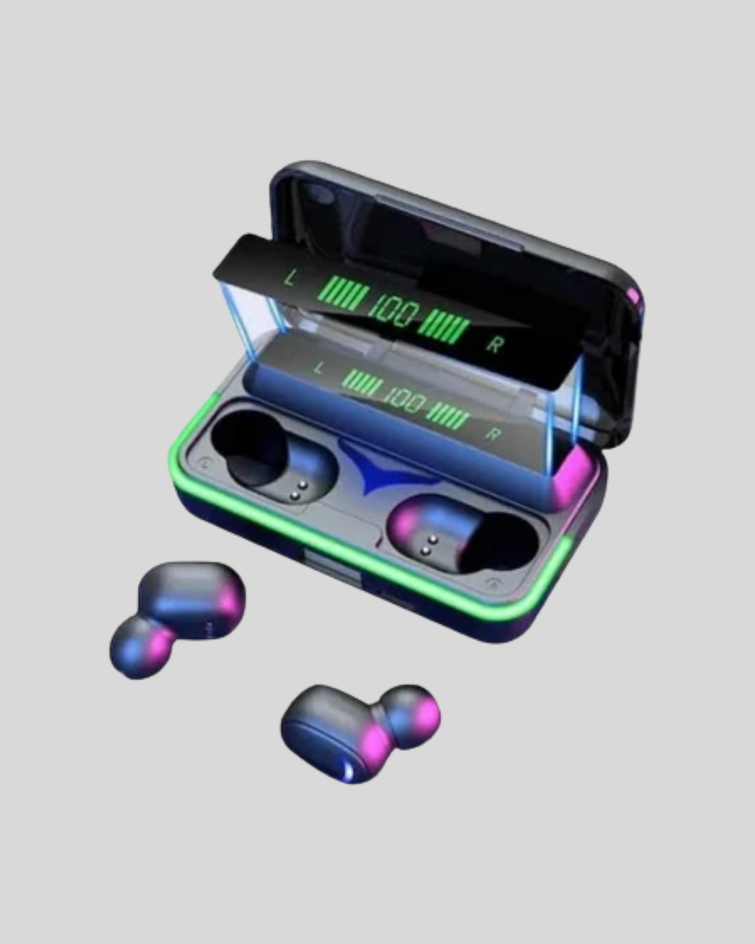 Kablosuz Oyuncu Kulaklığı Powerbank Şarj Kutulu RGB 5.1 - Görsel 2