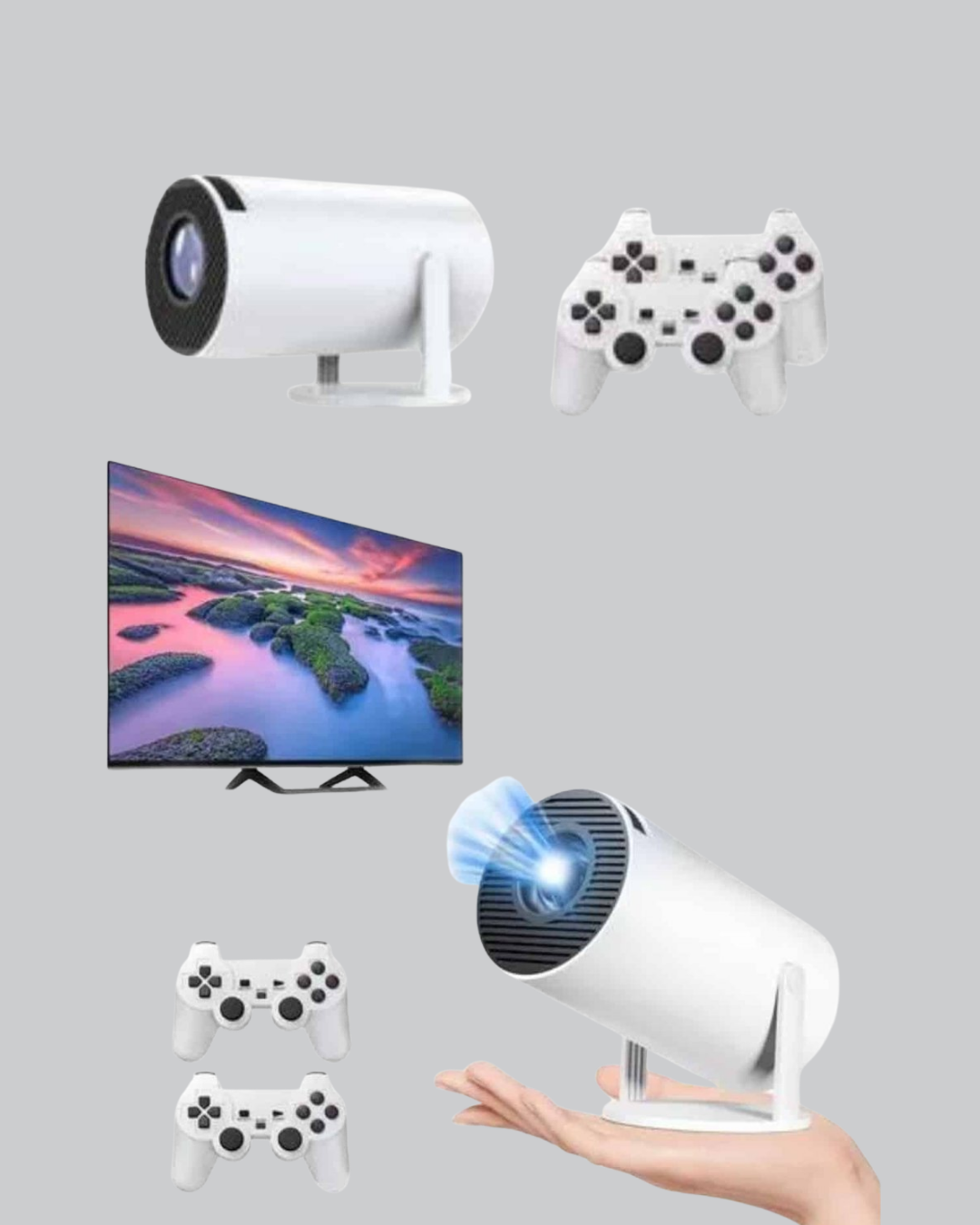 Projeksiyon Cihazı 4K Destekli Kablosuz Bağlantılı Bluetooth 5.0 - Görsel 2