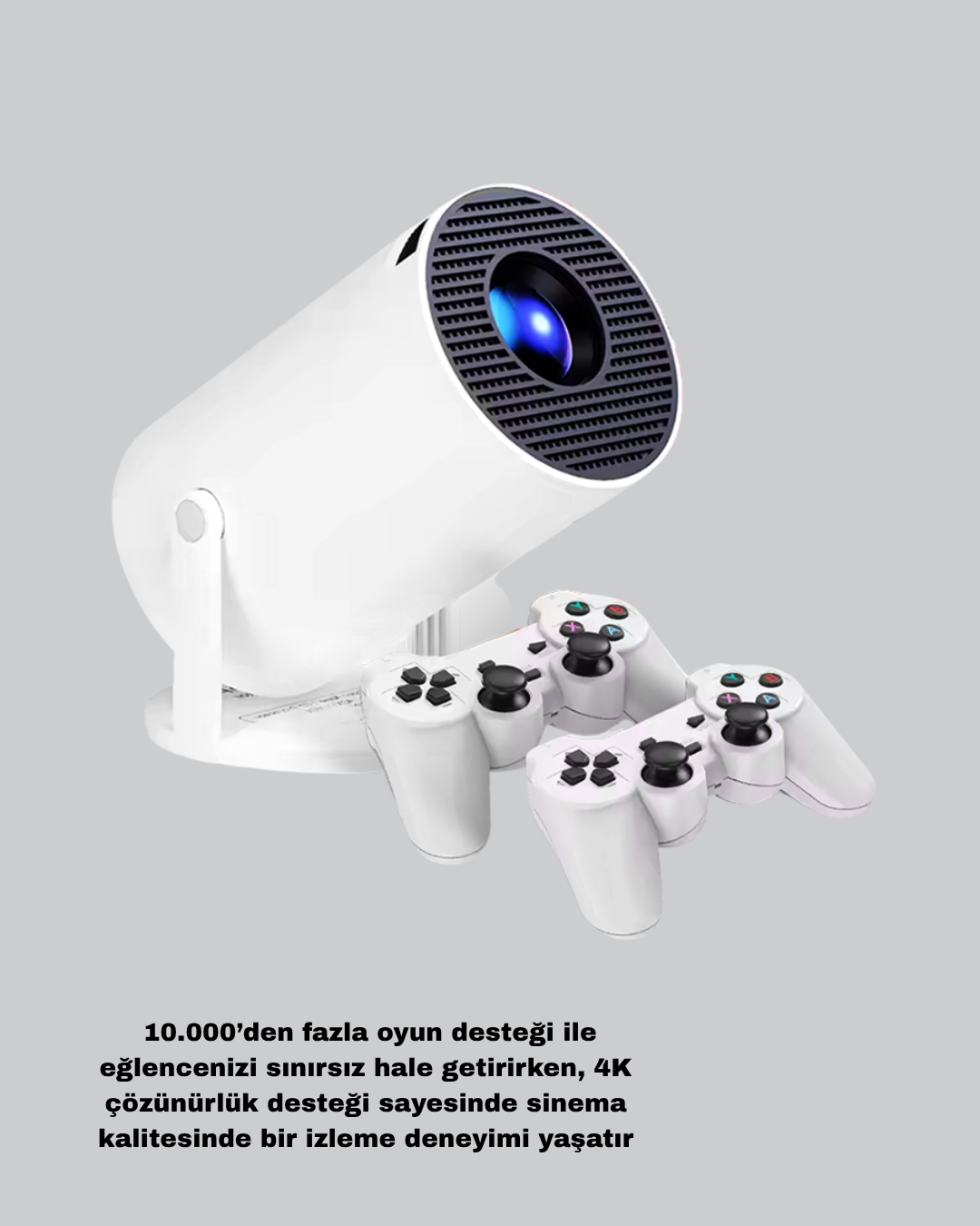 Projeksiyon Cihazı 4K Destekli Kablosuz Bağlantılı Bluetooth 5.0 - Görsel 5