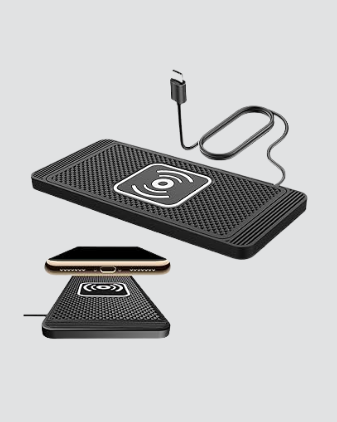 15W Manyetik Kablosuz Şarj Pedi Araç Masa Kullanımına Uygun Qi Şarj Cihazı - Görsel 4