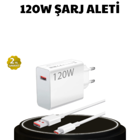 120W Ultra Hızlı Şarj Adaptörü USB-C Destekli Güçlü Şarj Teknolojisi