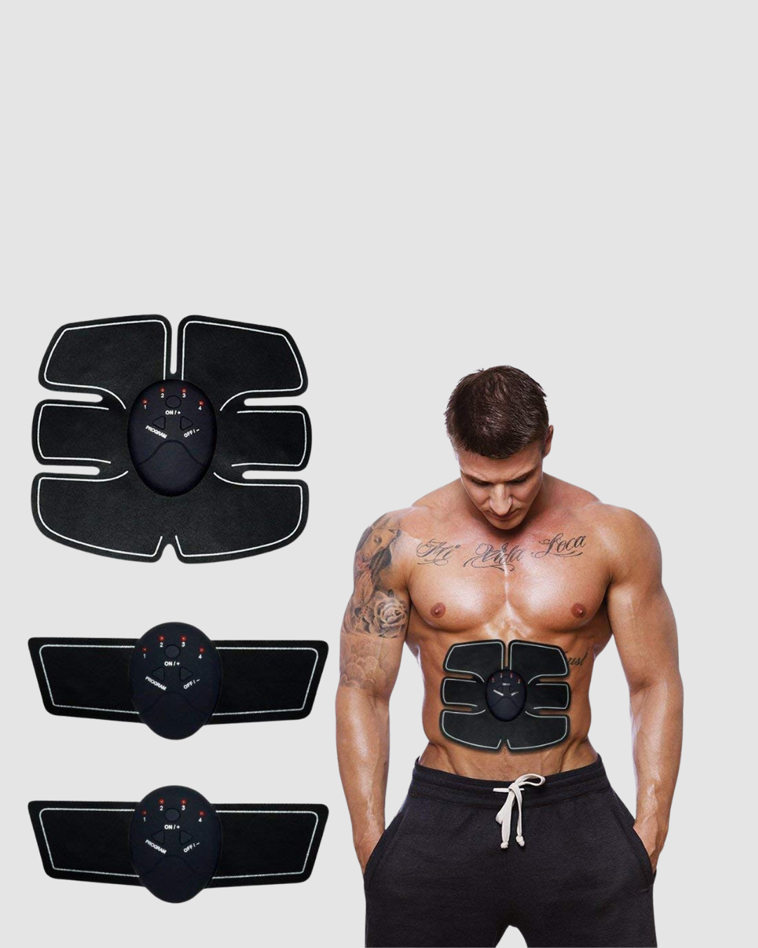 EMS Vücut Geliştirici Göbek ve Kol Pedli 6 Modlu Akıllı Kas Cihazı - Görsel 2