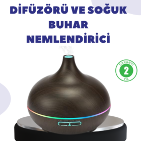 BN01 Uçucu Yağ Uyumlu Renkli LED Işıklı Nemlendirici