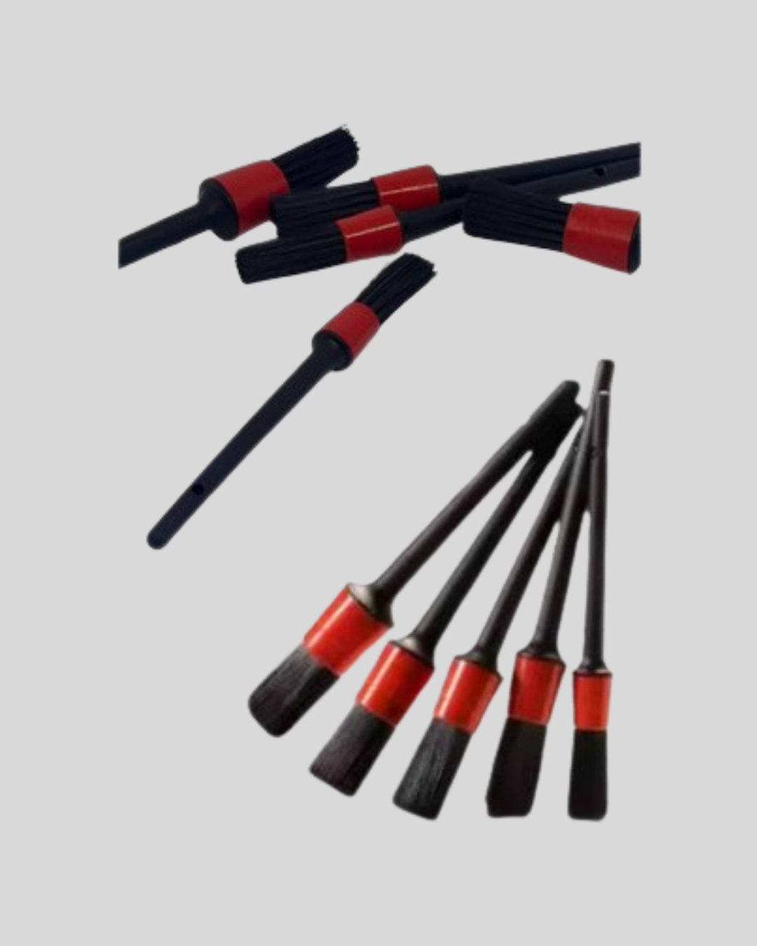 Araç Detay Temizlik Fırçası 5’li Set Çizmeyen Kıl Çok Yönlü Kullanım - Görsel 3