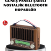 Solar Hoparlör Bluetooth FM AM SW Radyo Çok Fonksiyonlu Şarjlı