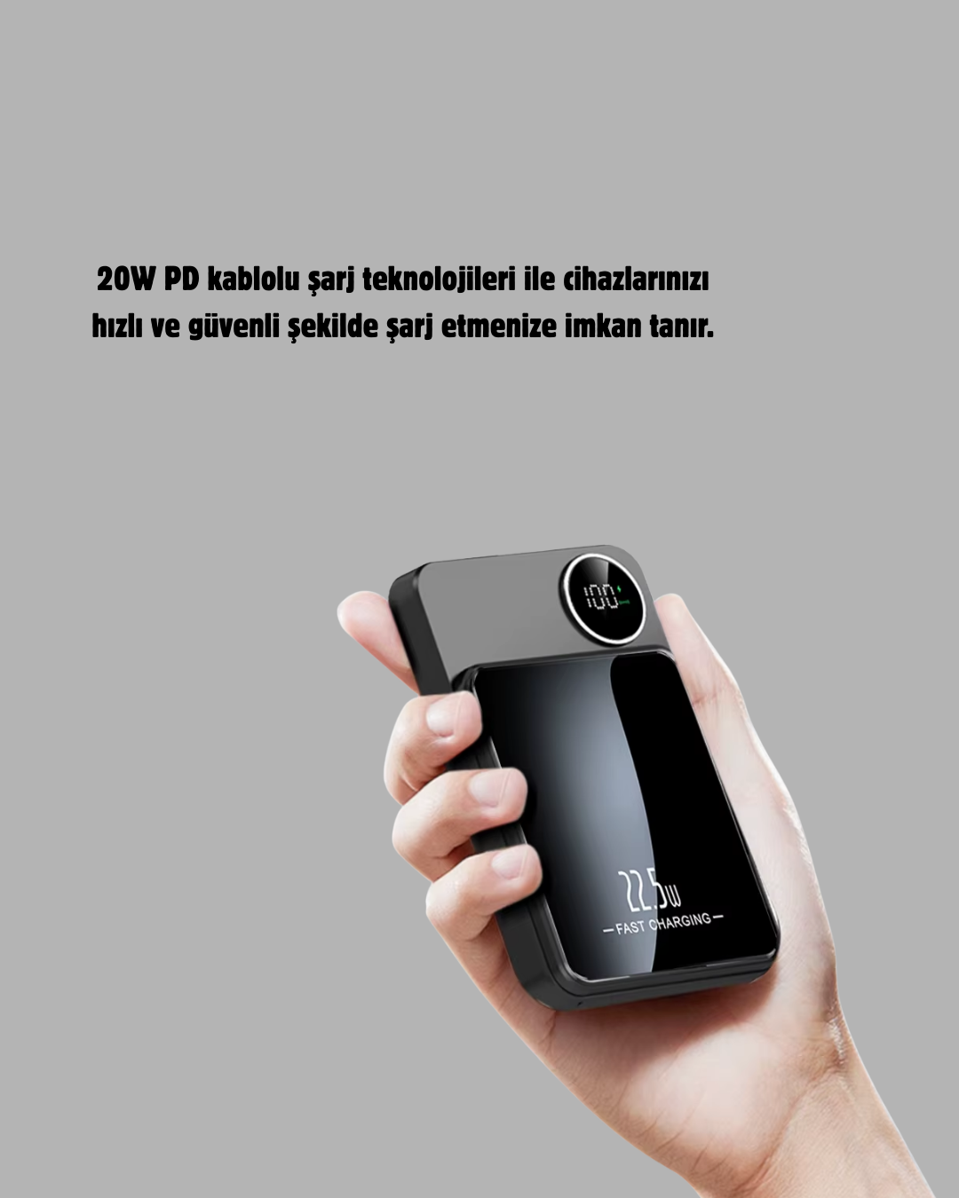 MagSafe Uyumlu Powerbank 20W PD 15W - Görsel 3