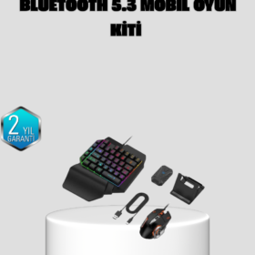 Bluetooth 5.3 Mobil Oyun Konsolu Dönüştürücü Seti 5 Parça Klavye Mouse Kit