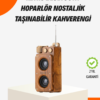 Ahşap Tarzı Kablosuz Hoparlör 5W Güçlü Bass TF USB AUX