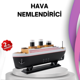 Ultra Sessiz Titanik Gemi LED Işıklı Aroma Difüzörü Oda Nemlendirici