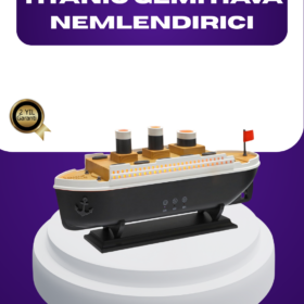 Titanik Gemi Tasarımlı LED Işıklı Hava Nemlendirici Buhar Efektli Oda Difüzörü