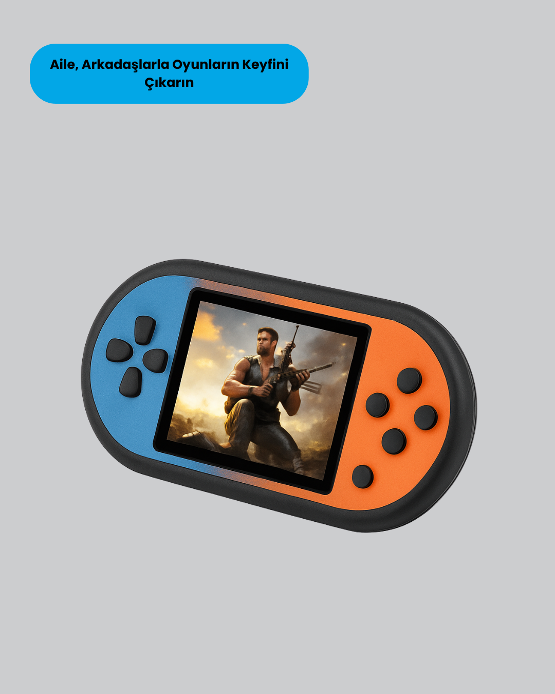 520 Oyunlu El Oyun Konsolu TV Bağlantılı HD LCD Ekranlı - Görsel 2