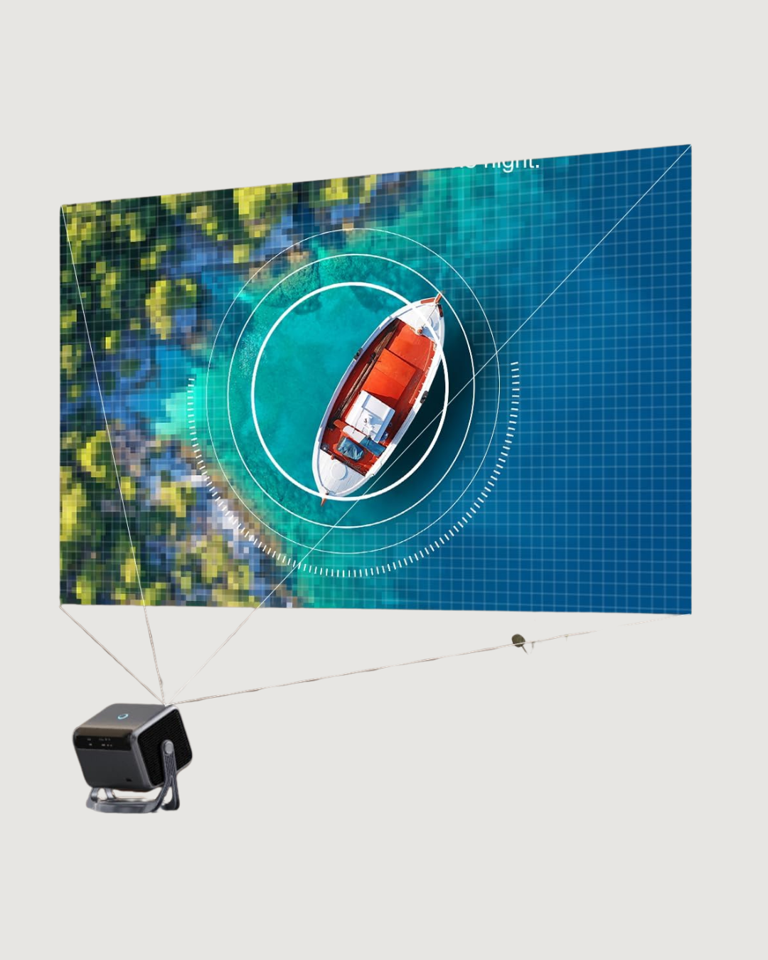 Smart Projector Android TV Otomatik Odaklı Full HD - Görsel 2