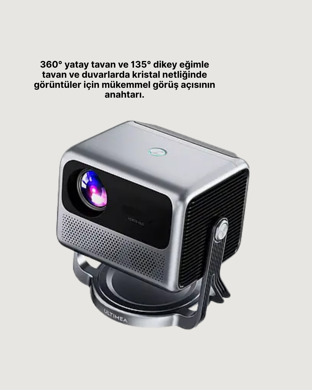 Smart Projector Android TV Otomatik Odaklı Full HD - Görsel 5