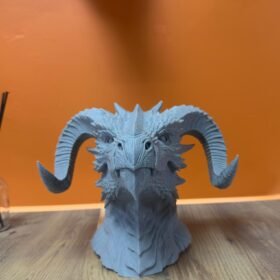 Asılabilir / Masaüstü Ejderha Modeli 3D Dekoratif Heykel 22x17 cm