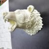 Krem Ayı Figürü Duvar Süsü Asılabilir Hediyelik Dekoratif 25x19 cm