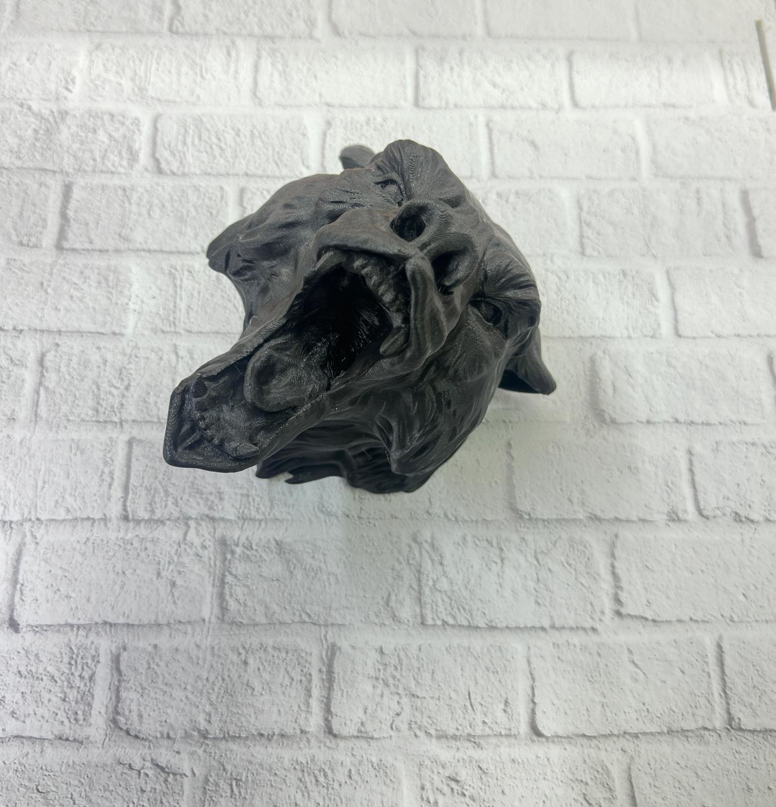 Siyah Ayı Duvar Süsü Dekoratif Asılabilir Heykel Ev Ofis Aksesuarı - Görsel 4