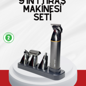 Şarjlı 9’u 1 Arada Çok Amaçlı Erkek Bakım Seti Yıkanabilir Başlıklar