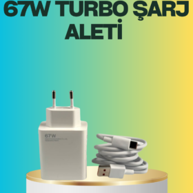 67 Watt Type C Turbo Şarj Seti TCL 20 30 50 Uyumlu