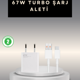 67 Watt Type C Şarj Adaptörü Xiaomi Poco X3 X4 X5 Pro Uyumlu