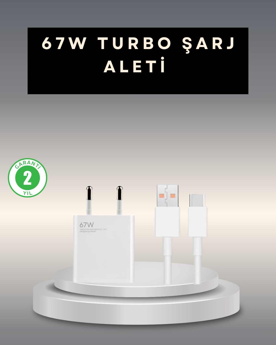 67 Watt Type C Şarj Adaptörü Xiaomi Poco X3 X4 X5 Pro Uyumlu