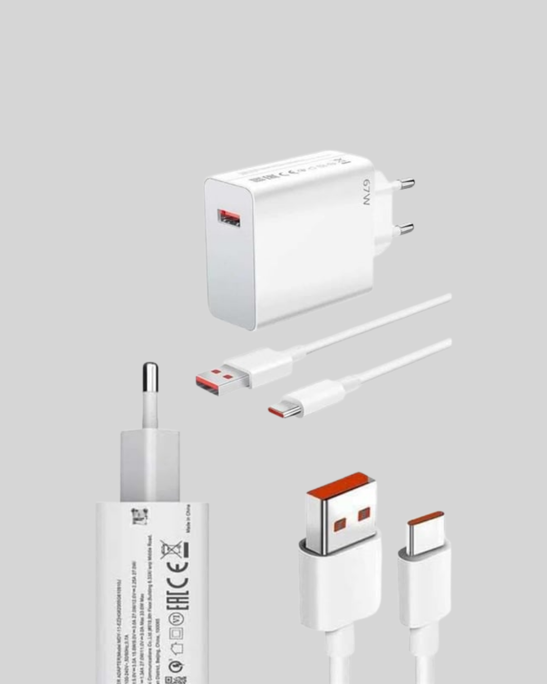 67 Watt Turbo Şarj Cihazı Xiaomi Redmi Note 10 11 12 Uyumlu - Görsel 3