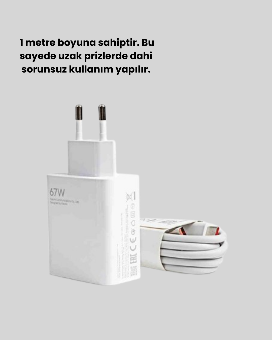 67 Watt Type C Hızlı Şarj Cihazı OnePlus 7 8 9 10 Uyumlu - Görsel 2
