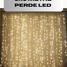 3x3 Perde LED Işık Şelale Model Özel Gün Dekoratif Aydınlatma